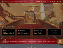 Tablet Screenshot of alexanderhotel.co.th