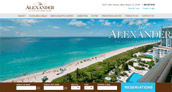 Desktop Screenshot of alexanderhotel.com